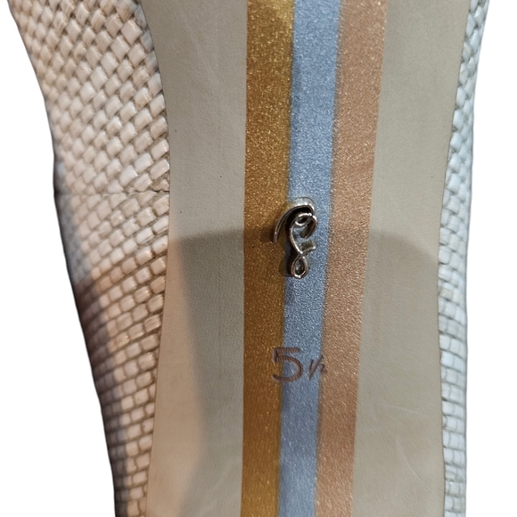 New! Sam Edelman Hazel Ivory Woven Women's Pumps. Size 5.5 - Picture 6 of 9